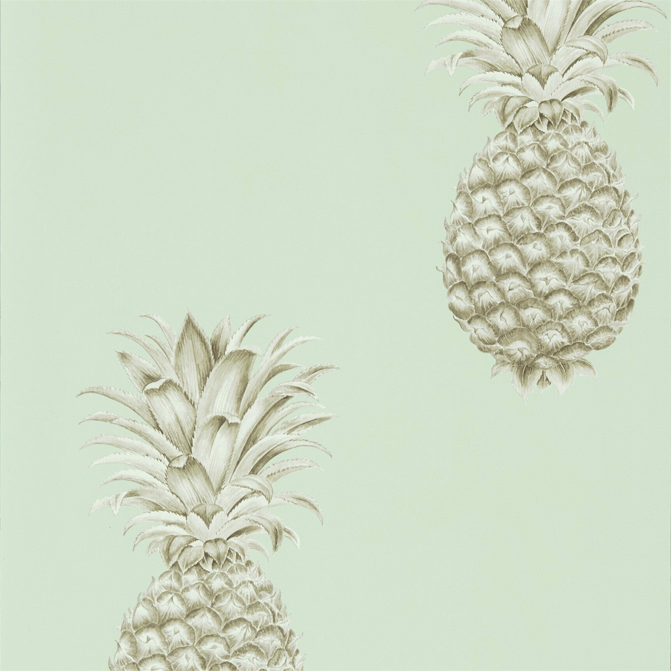 Pineapple Royale Wallpaper by Sanderson