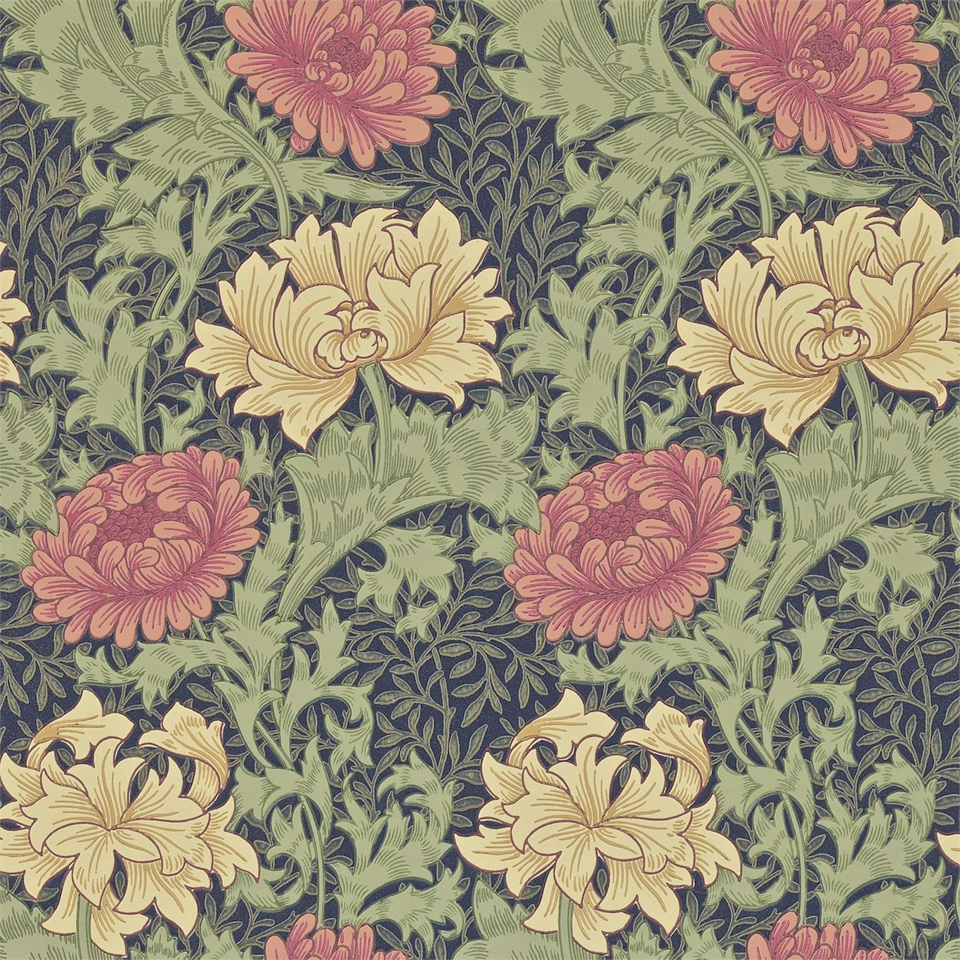 Chrysanthemum Wallpaper by Morris & Co