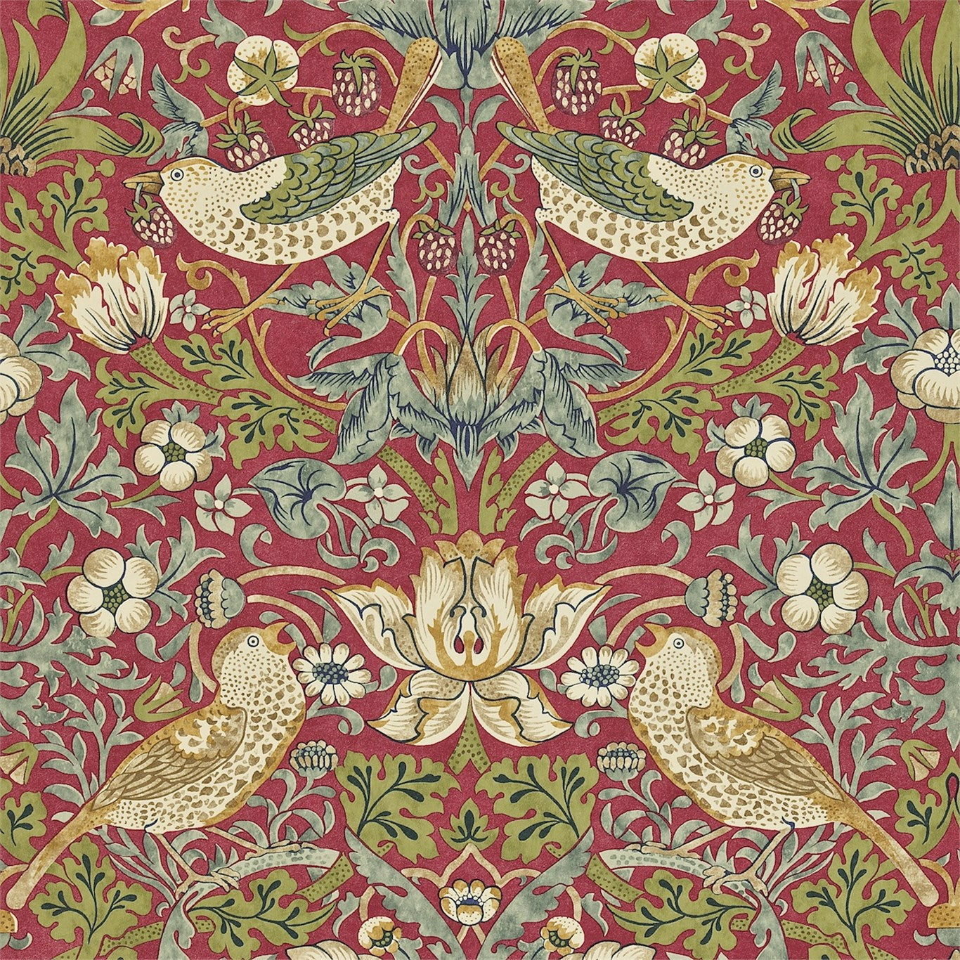 William Morris Strawberry Thief Wallpaper