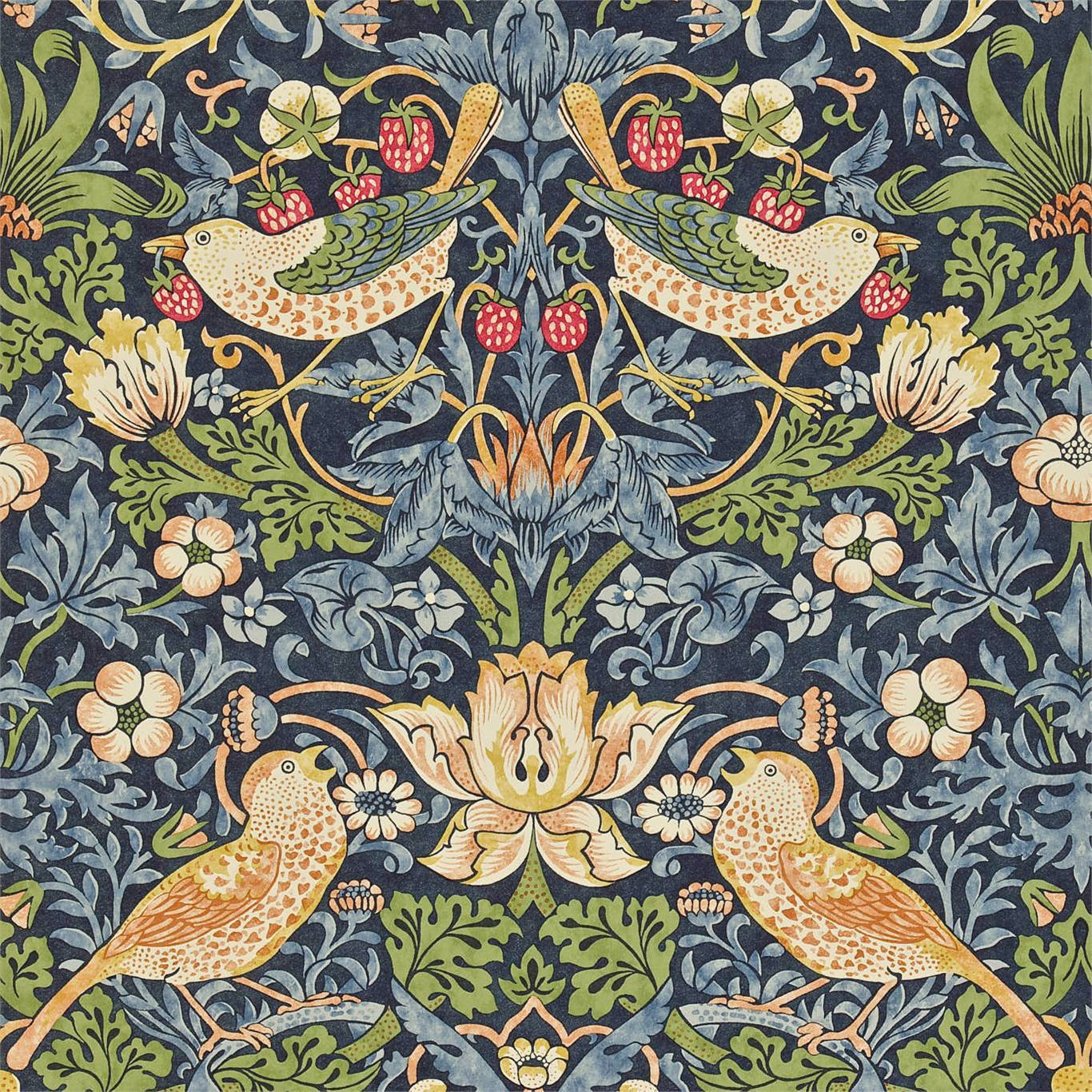 William Morris Strawberry Thief Wallpaper