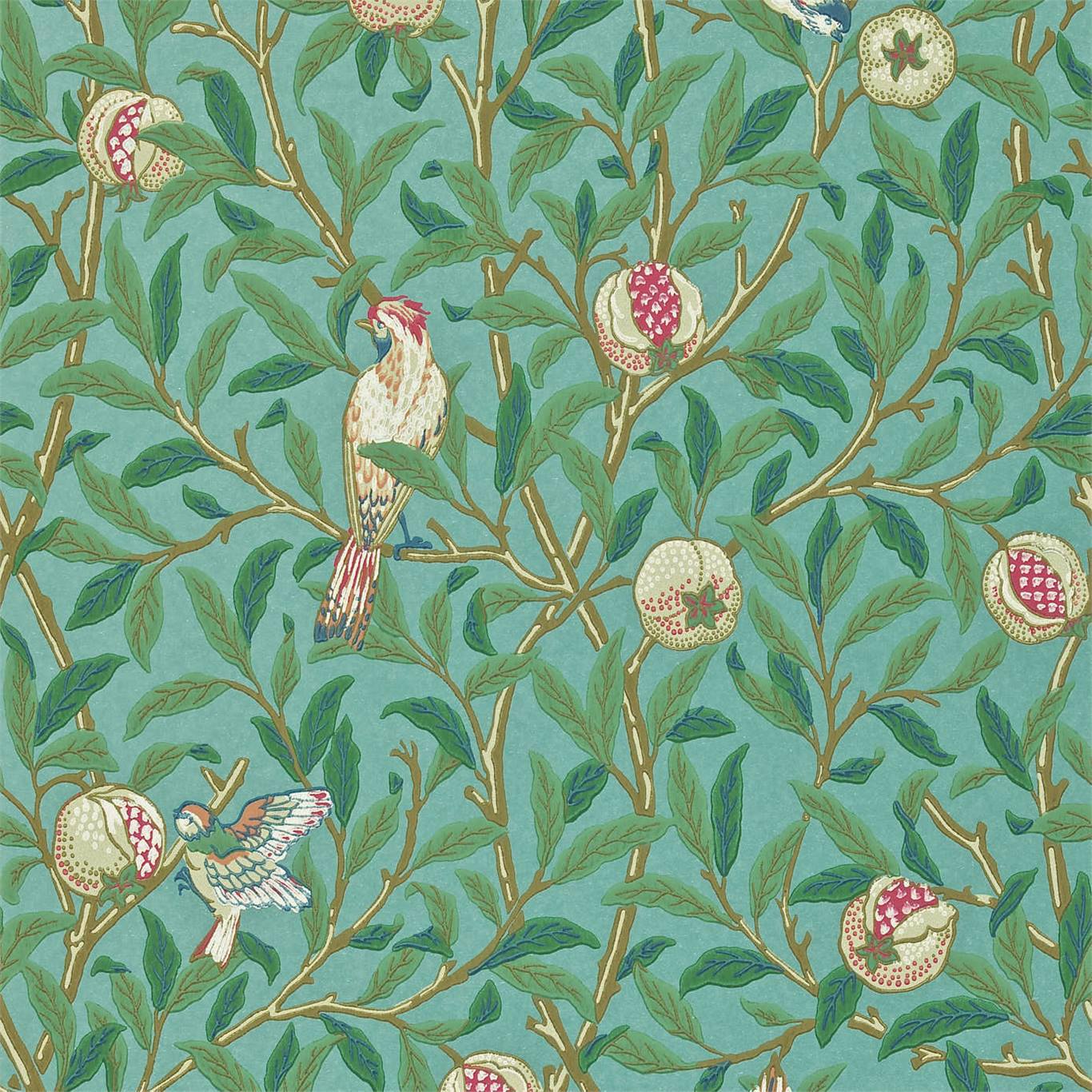 William Morris Bird And Pomegranate Wallpaper