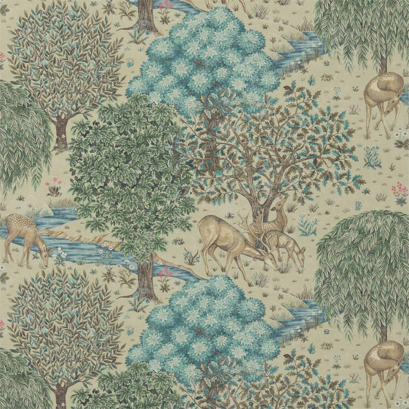 The Brook Wallpaper by Morris & Co