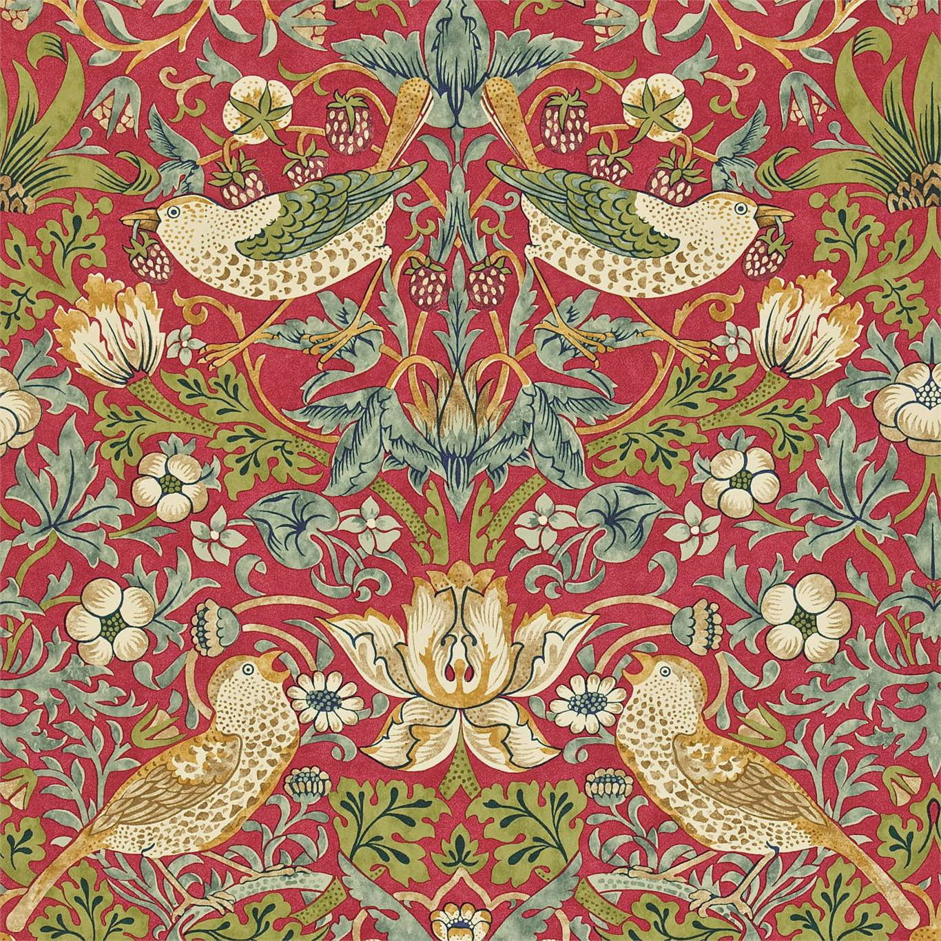 William Morris Strawberry Thief Wallpaper