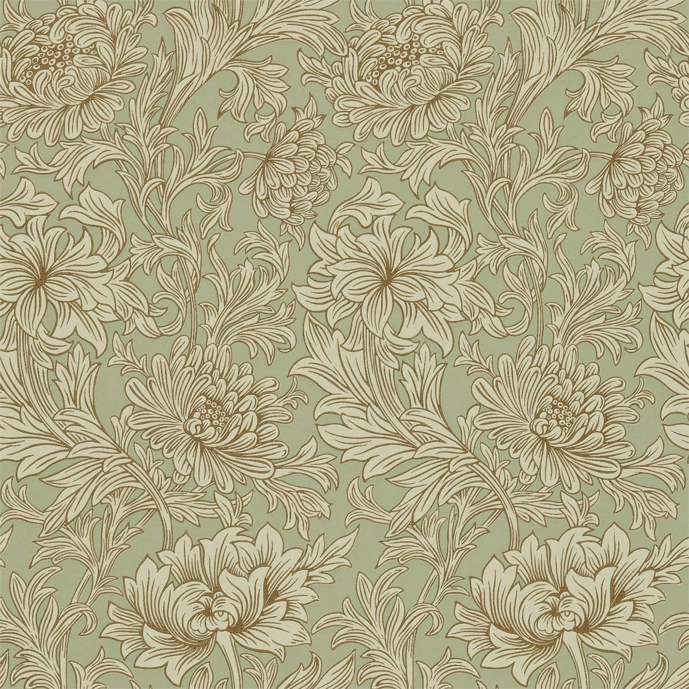 Chrysanthemum Toile Wallpaper by Morris & Co