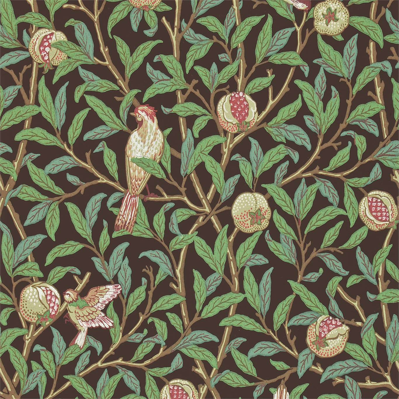 William Morris Bird And Pomegranate Wallpaper