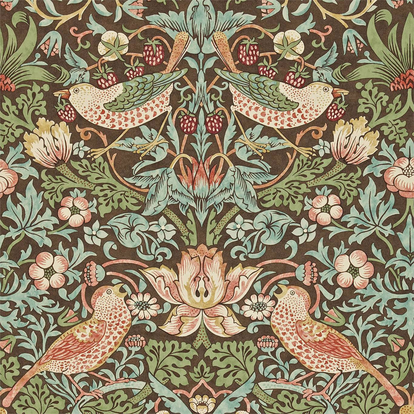 William Morris Strawberry Thief Wallpaper