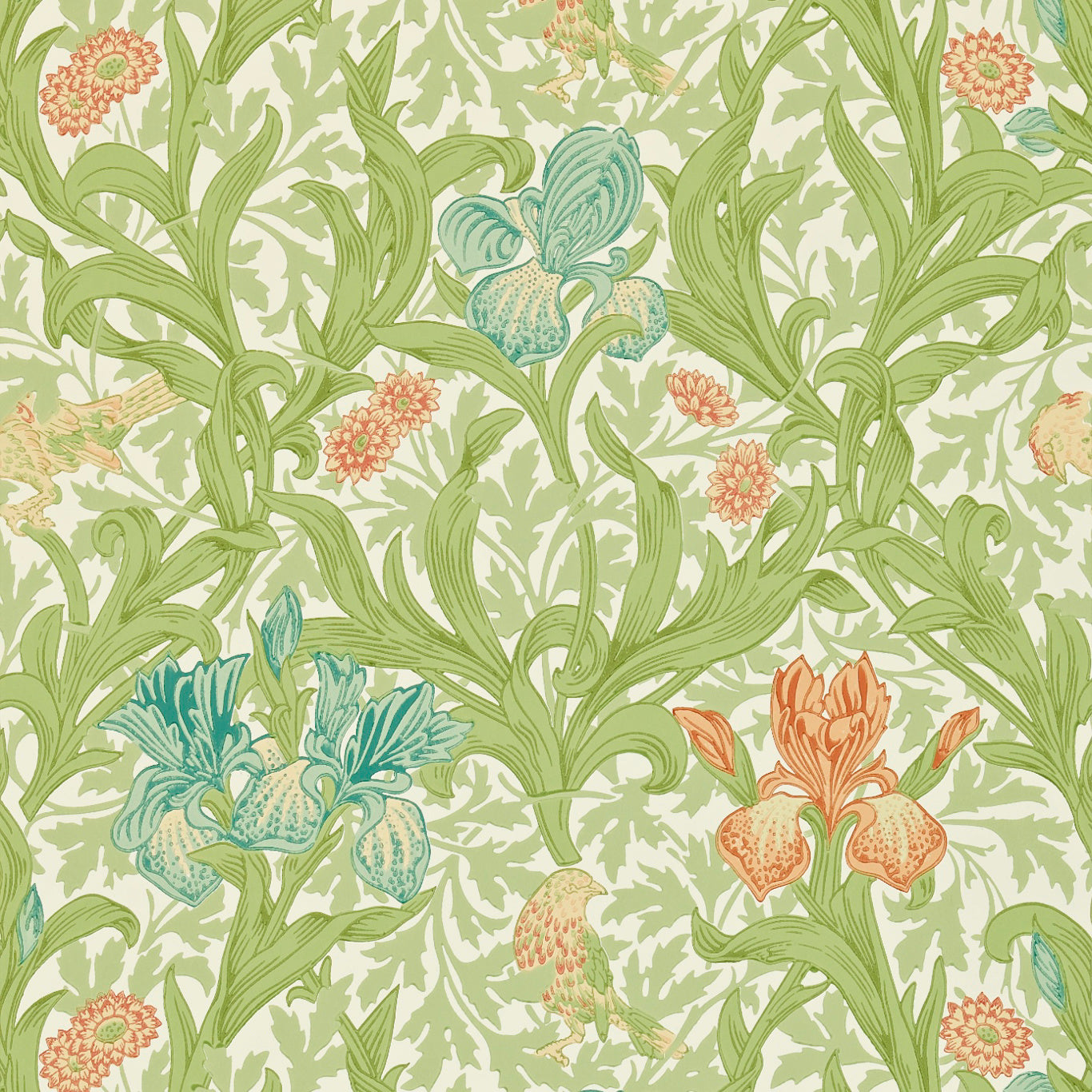 Iris Wallpaper by Morris & Co