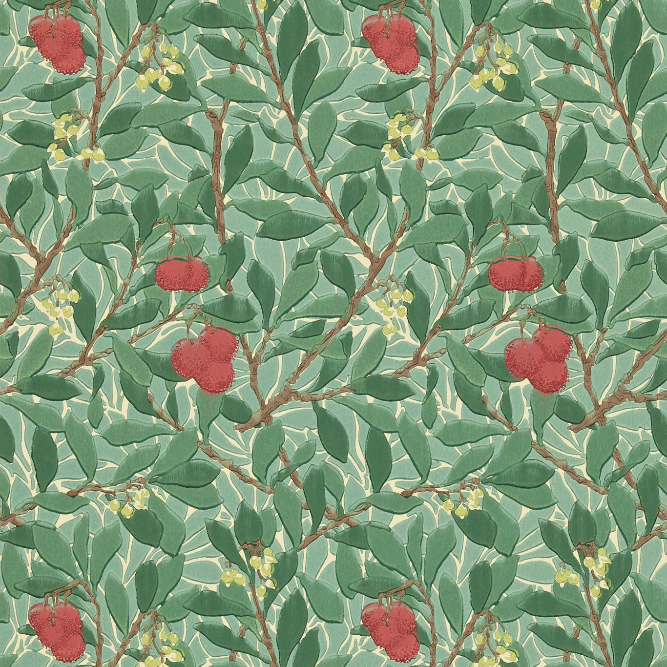 Arbutus Wallpaper by Morris & Co