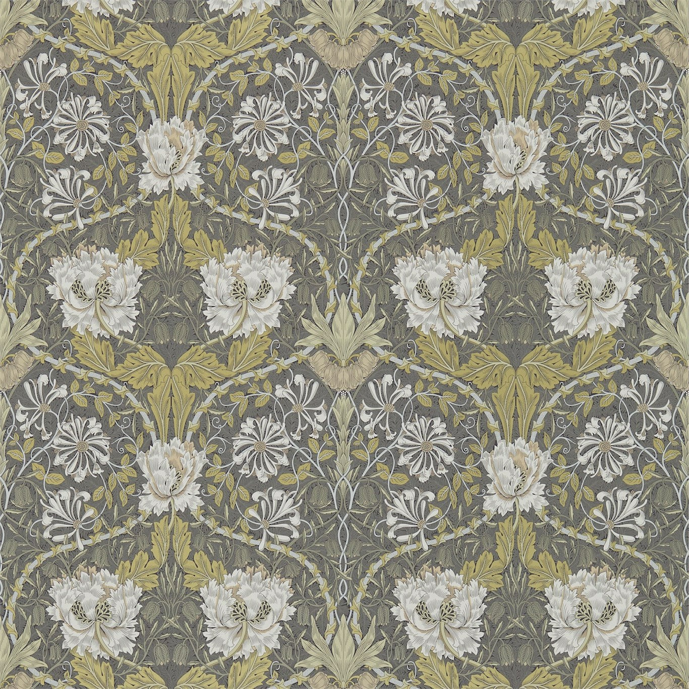 Honeysuckle & Tulip Wallpaper by Morris & Co