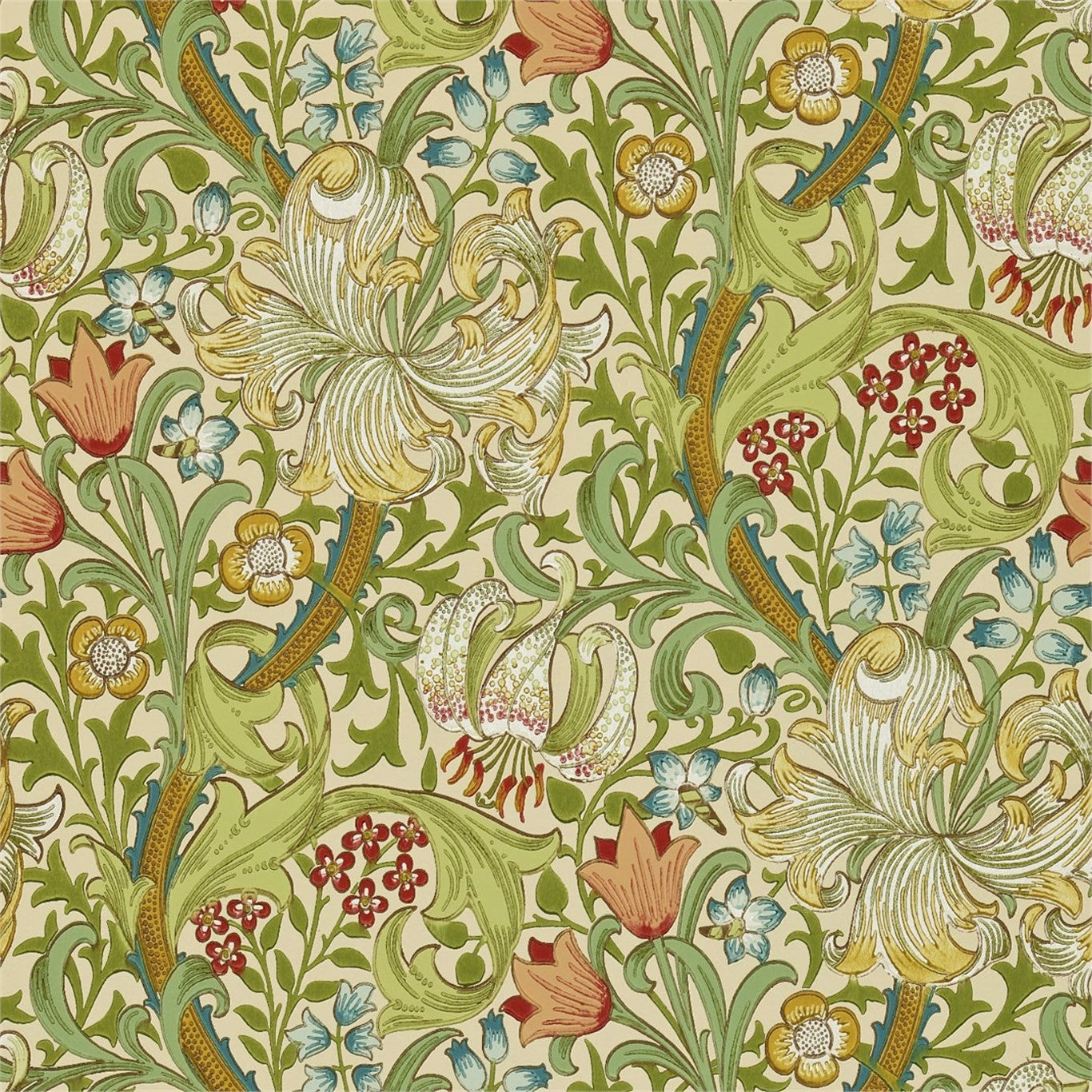 William Morris Golden Lily Wallpaper