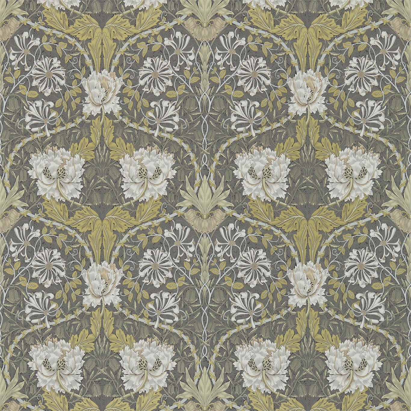 Honeysuckle & Tulip Wallpaper by Morris & Co