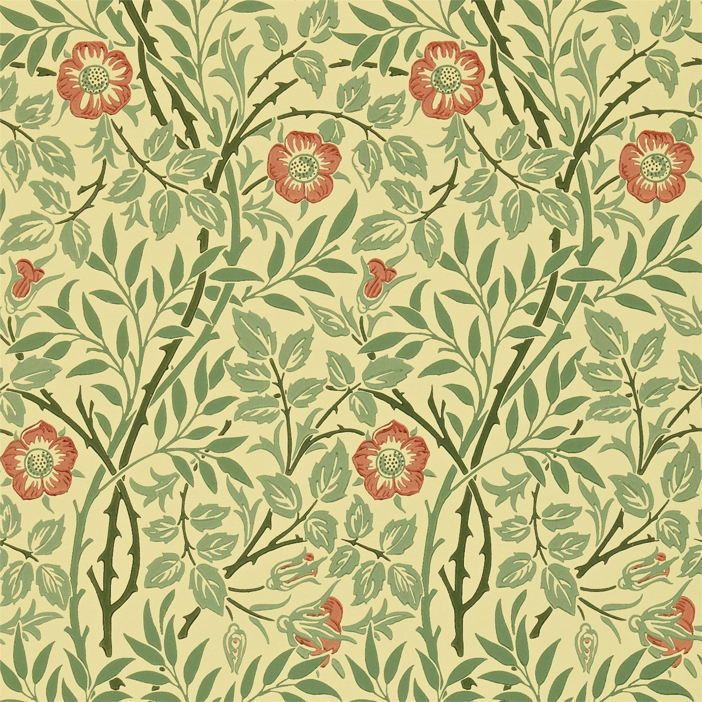 Sweet Briar Wallpaper by Morris & Co