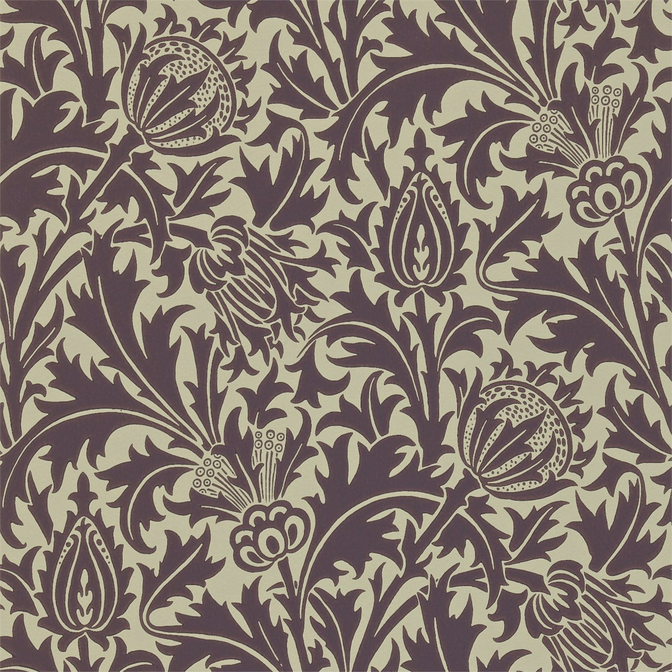 Thistle Wallpaper by Morris & Co