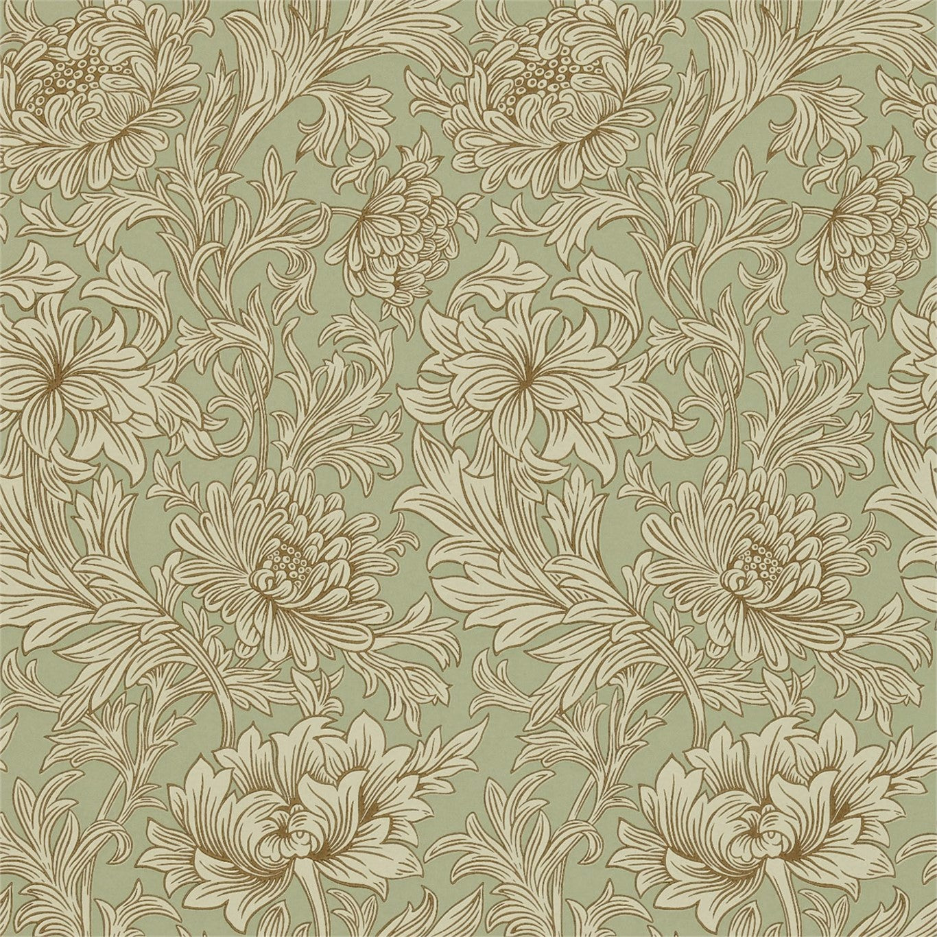 Chrysanthemum Toile Wallpaper by Morris & Co