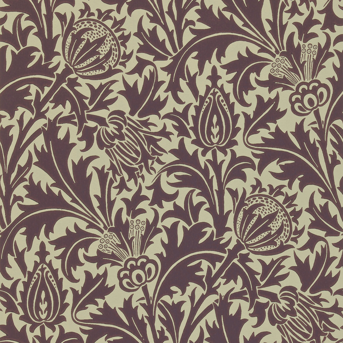 Thistle Wallpaper by Morris & Co