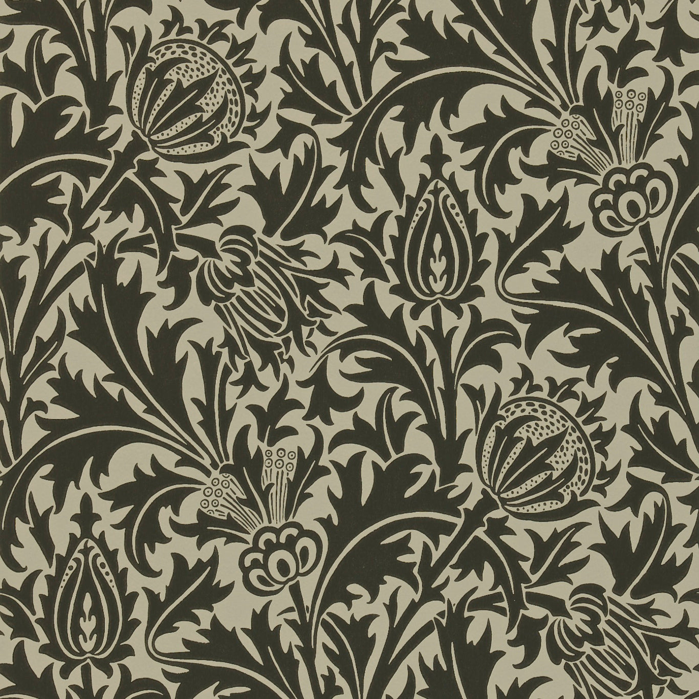 Thistle Wallpaper by Morris & Co