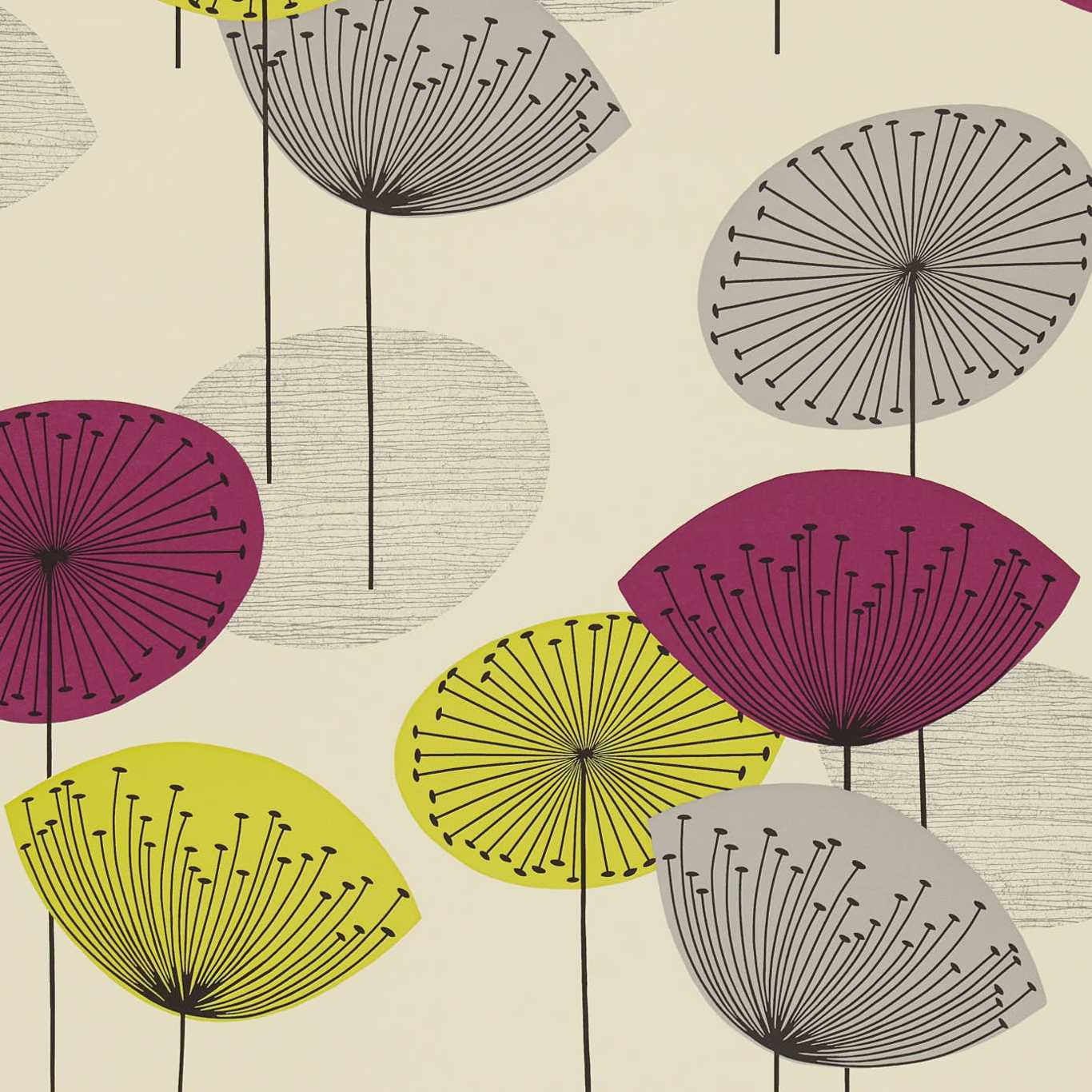 Dandelion Clocks Wallpaper by Sanderson