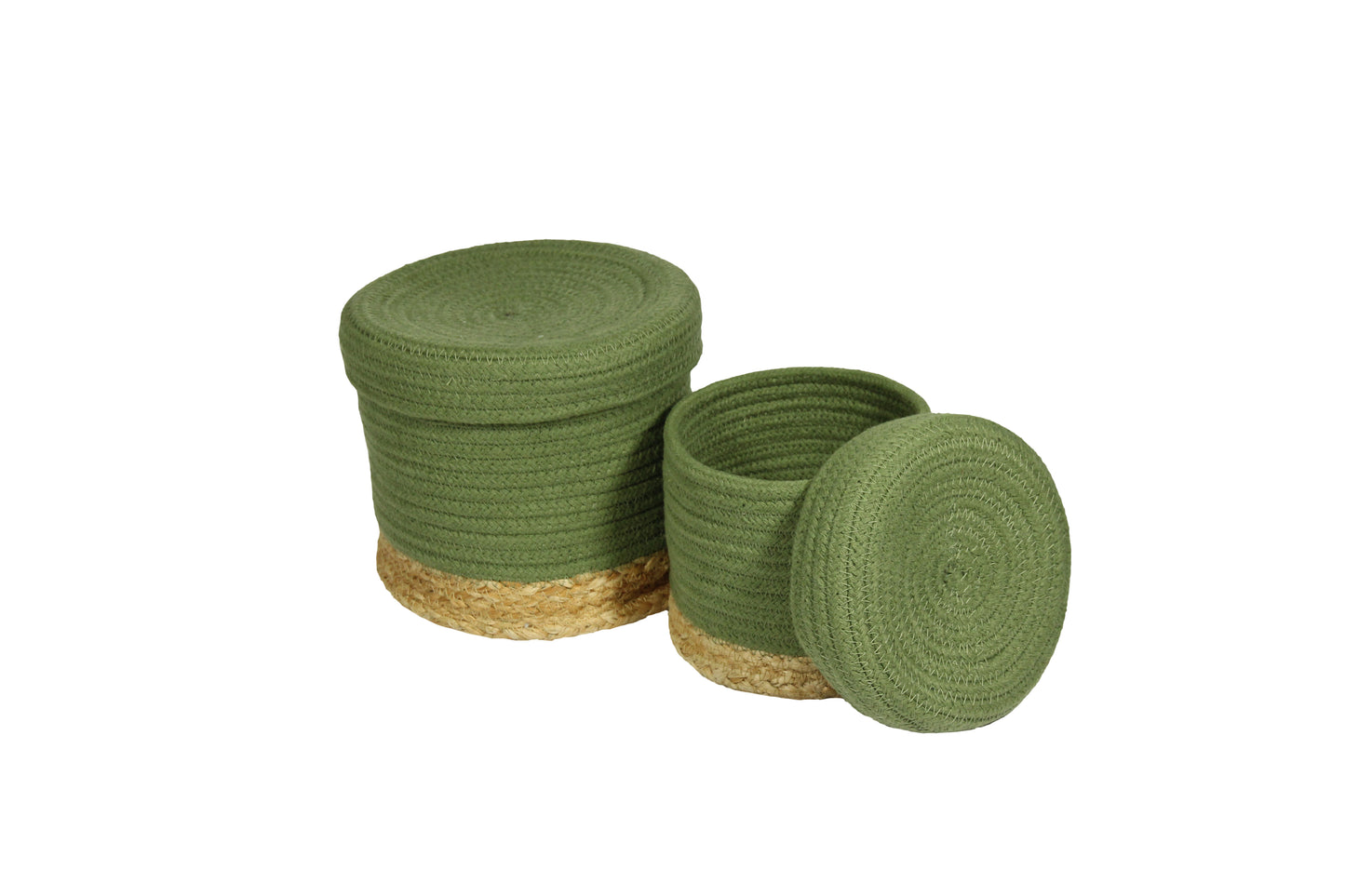 Balham Set of 2 Lidded Storage Nested Grey Colour