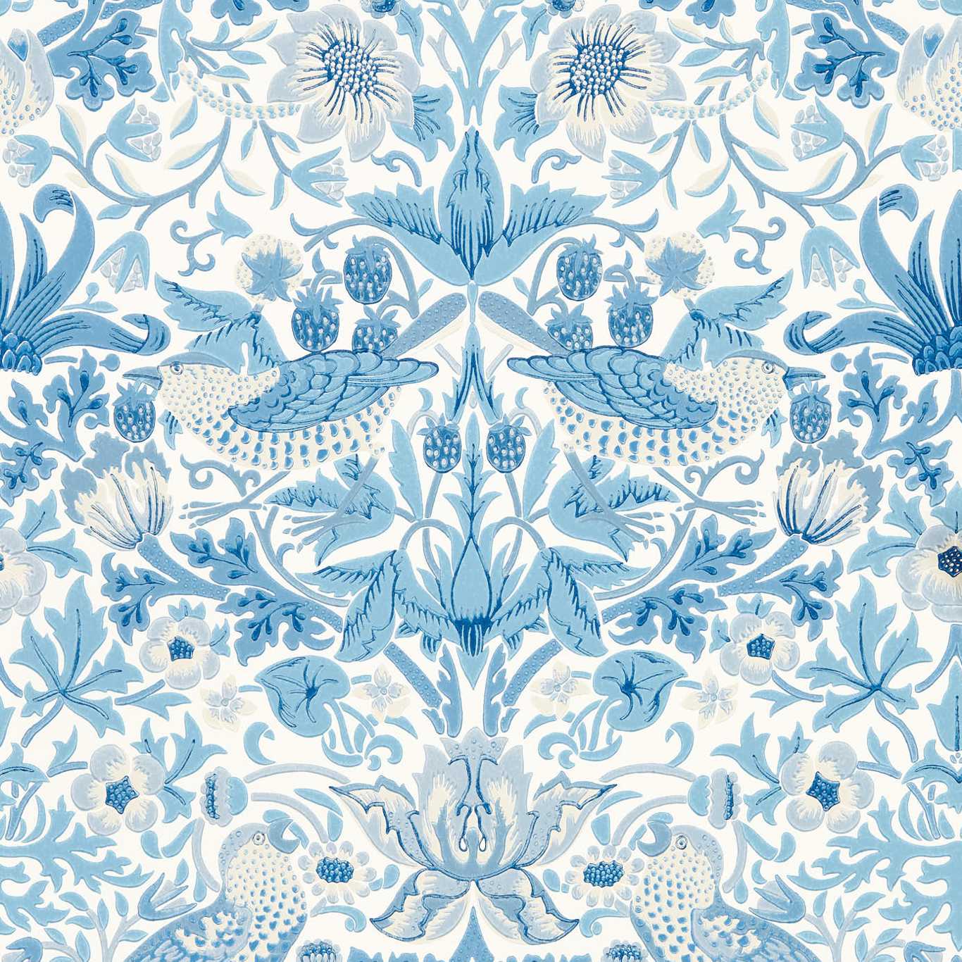 Simply Strawberry Thief Wallpaper by Morris & Co.