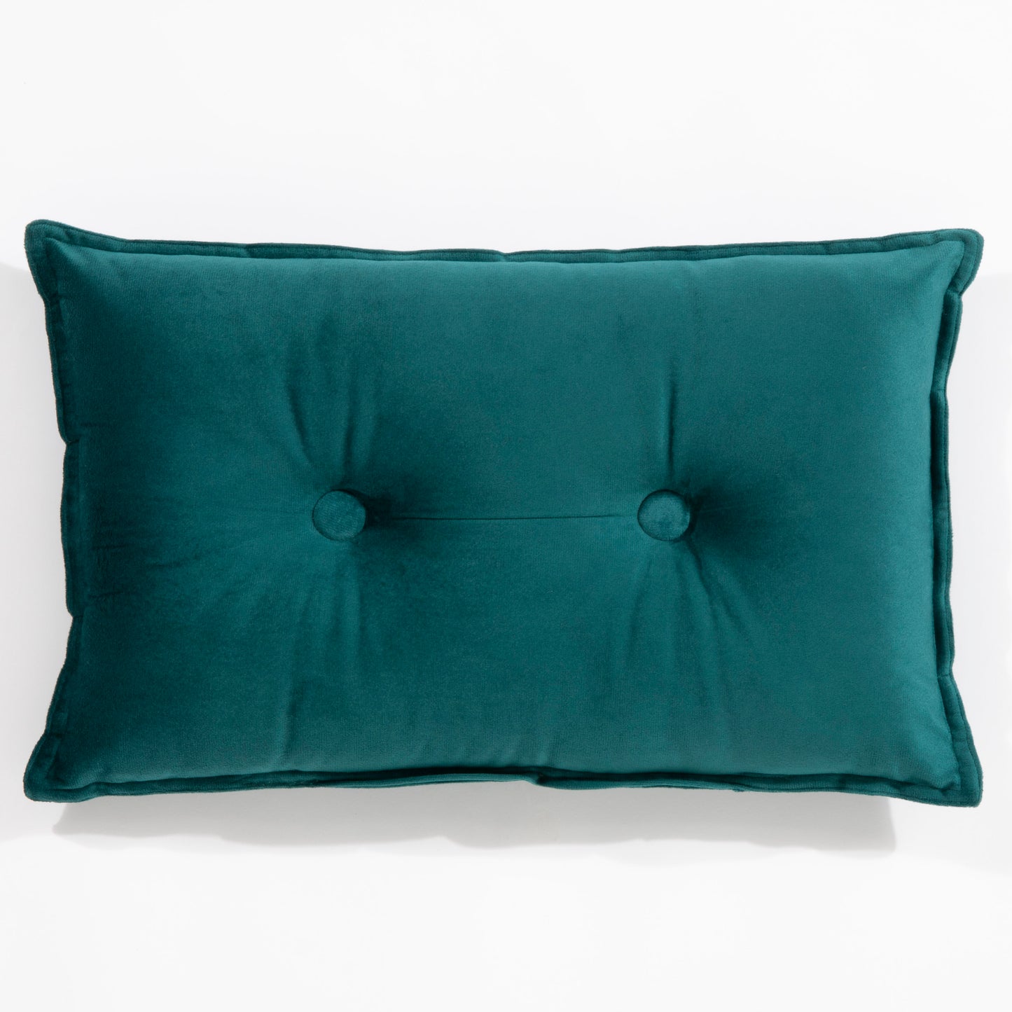 Exmoor Rectangular 2 Buttons Velvet 30x50cm Teal Cushion