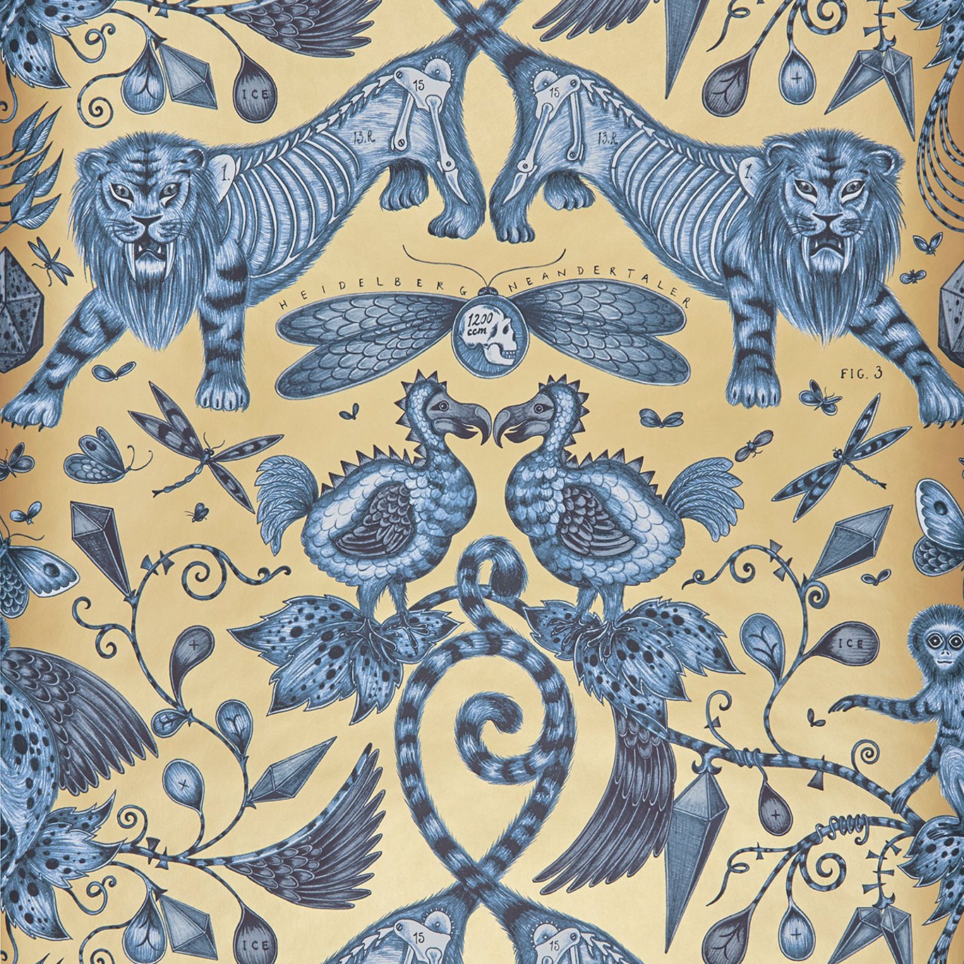 Extinct Wallpaper by Emma Shipley