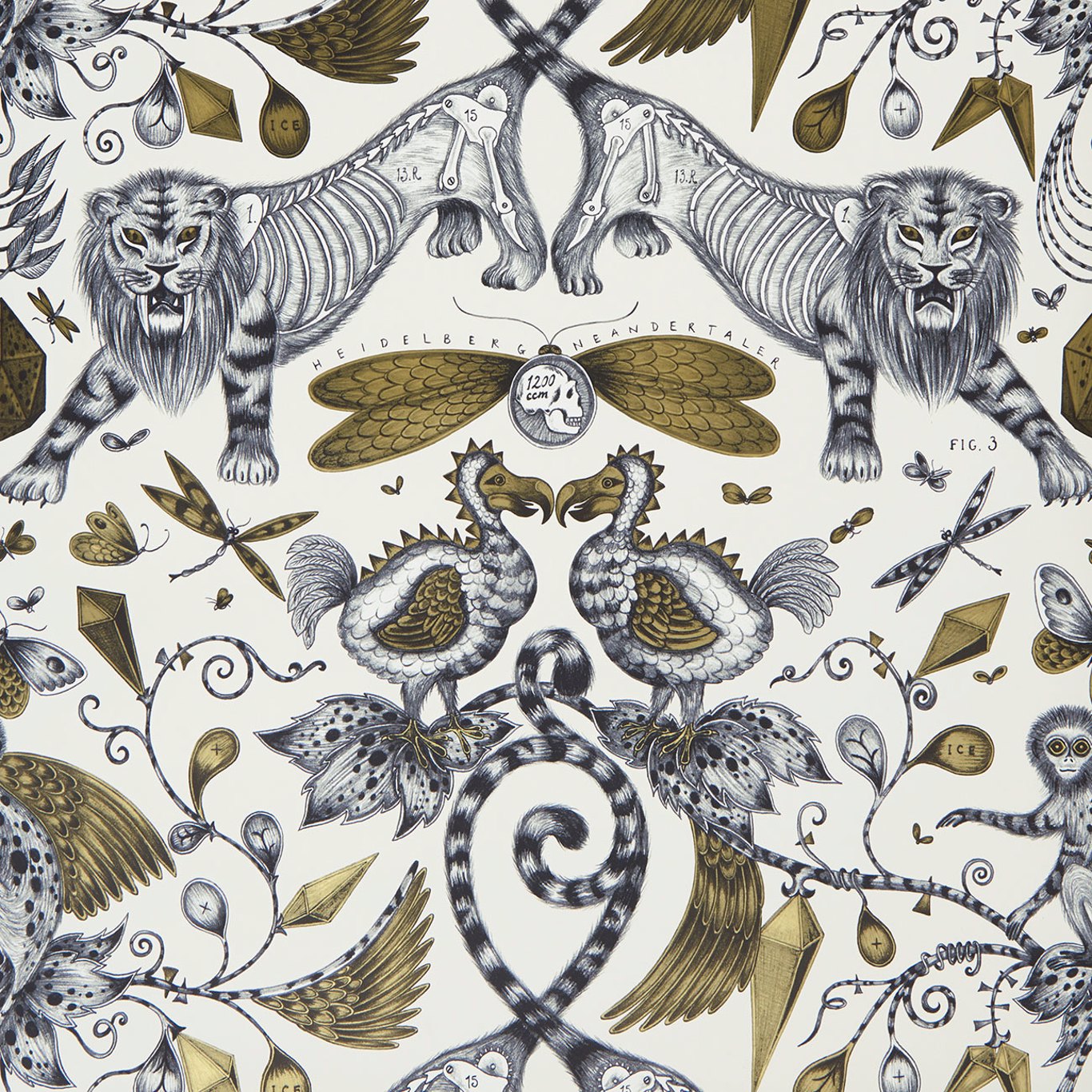 Extinct Wallpaper by Emma Shipley