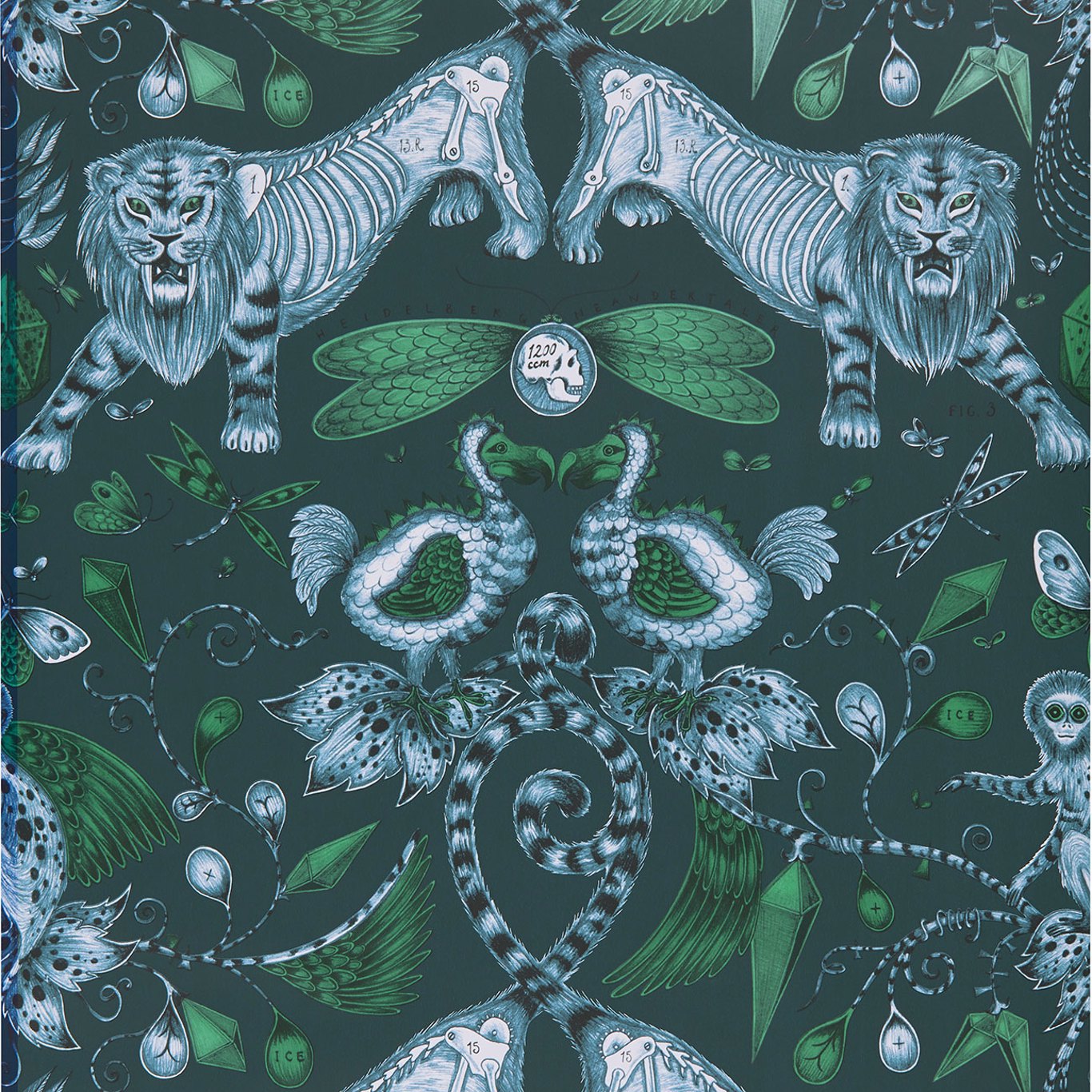 Extinct Wallpaper by Emma Shipley