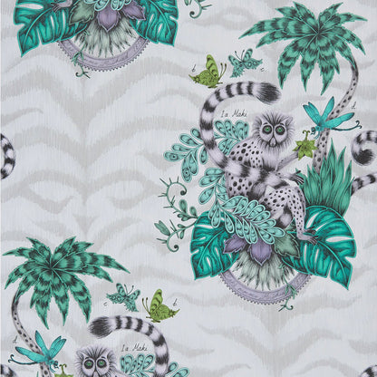 Lemur Wallpaper by Emma Shipley