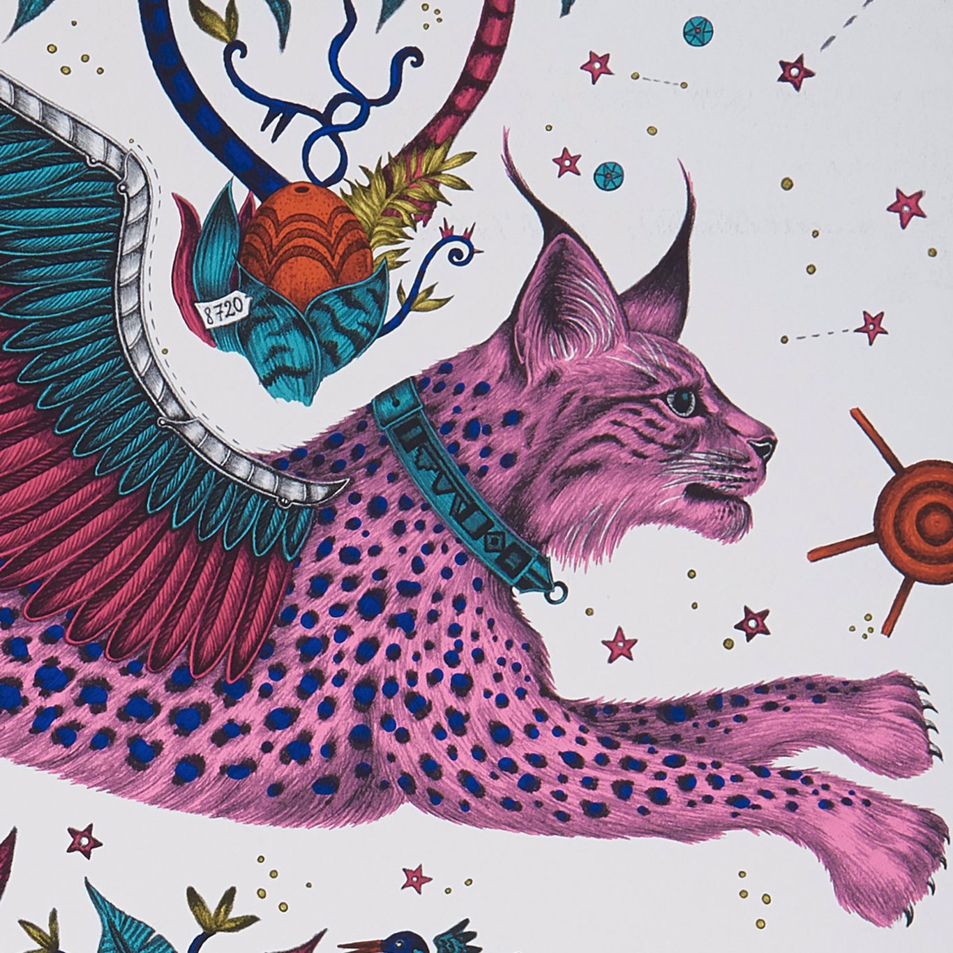 Lynx Wallpaper by Emma Shipley