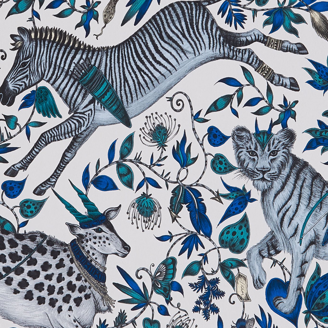 Protea Wallpaper by Emma Shipley