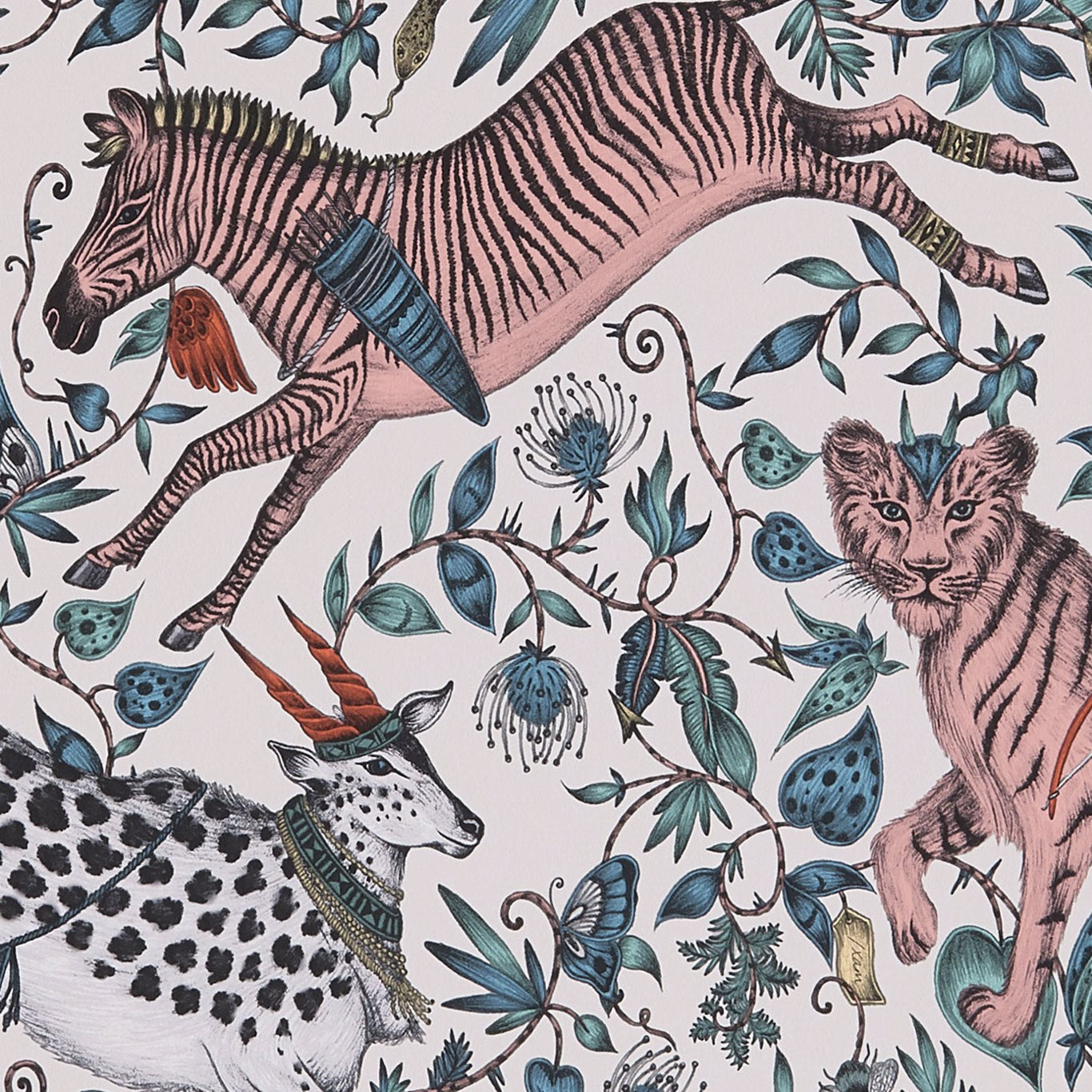 Protea Wallpaper by Emma Shipley