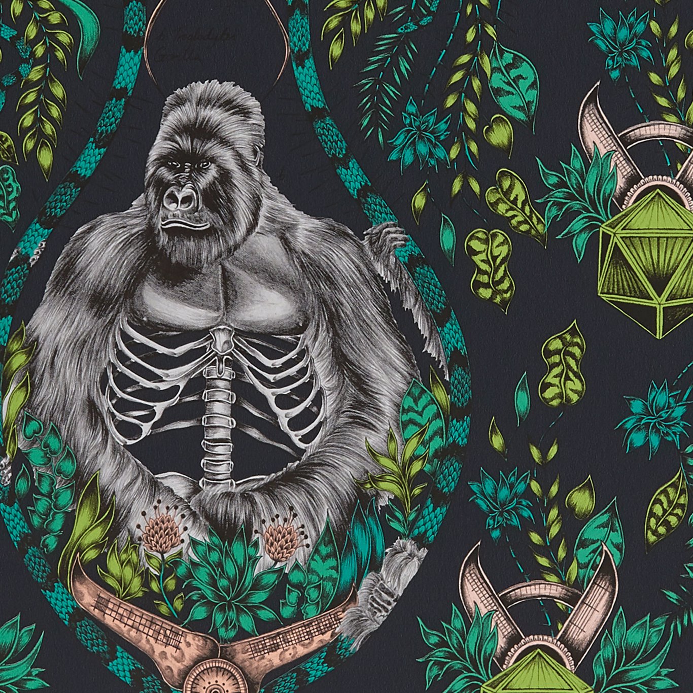 Silverback Wallpaper by Emma Shipley