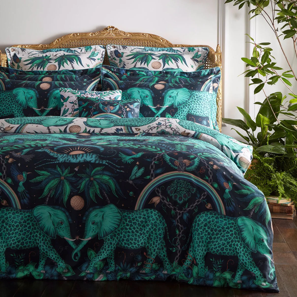 Zambezi Teal Duvet Cover by Emma J Shipley Double