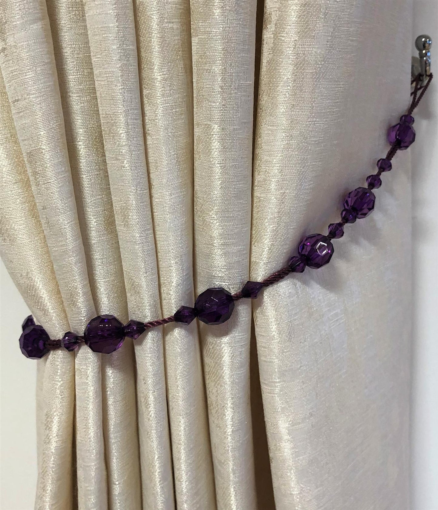 Amethyst Twinkle Curtain Tie Backs - Pair