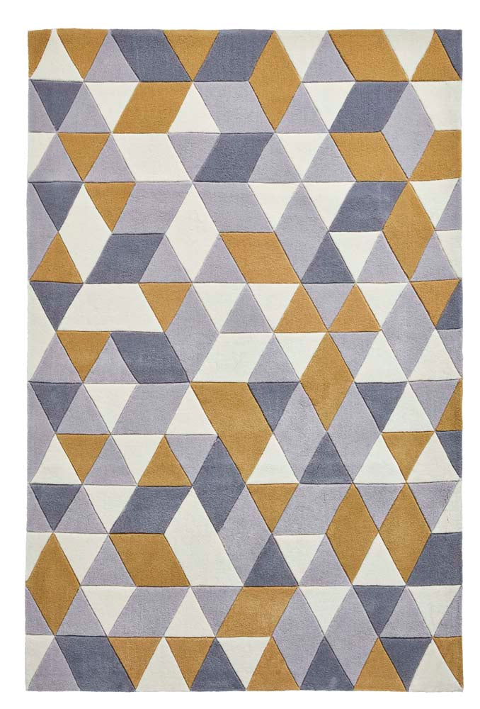 Hong Kong 3653 Grey/Yellow Rug