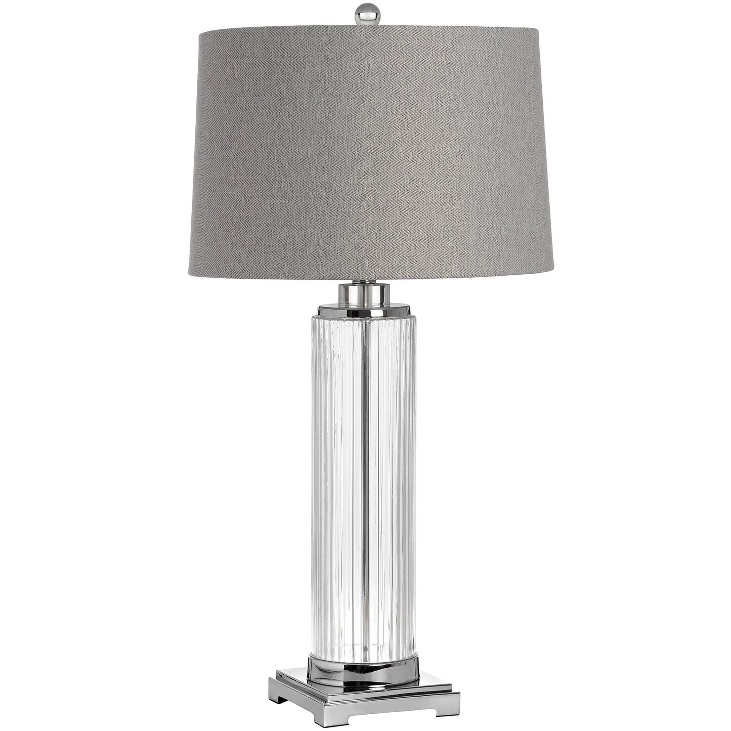 Roma Glass Table Lamp (17587) By Hill Interiors
