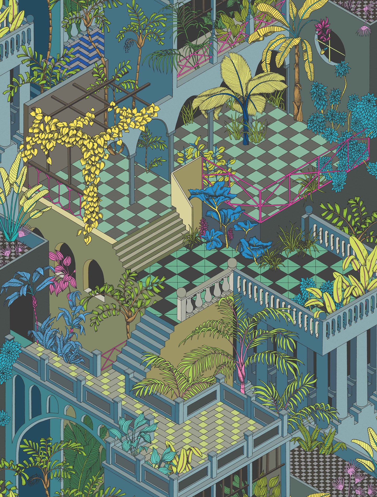 Miami Fabric F111/4012 By Cole & Son