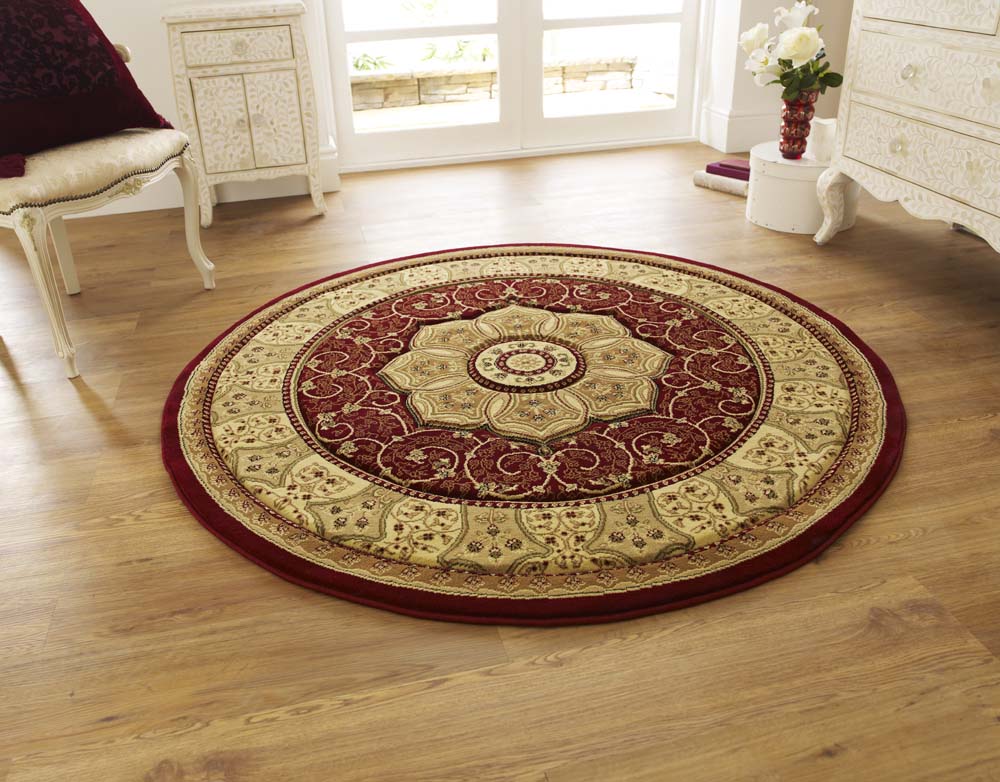 Heritage 4400 Red Circle Rug