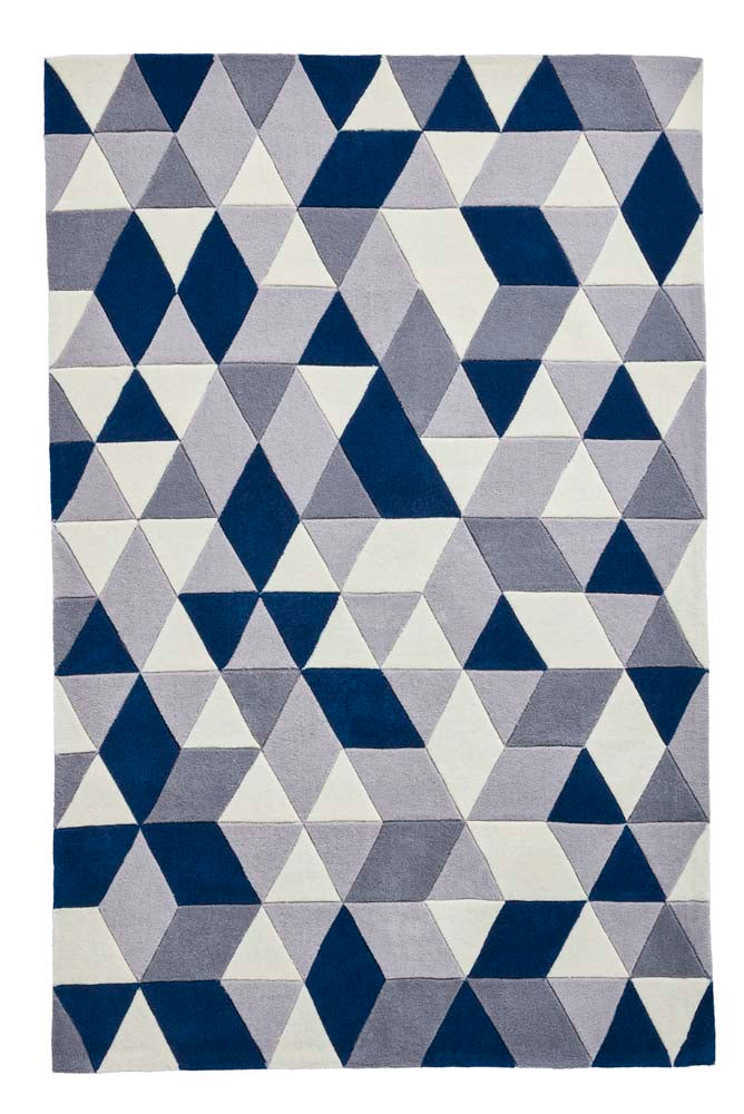Hong Kong 3653 Grey/Navy Rug