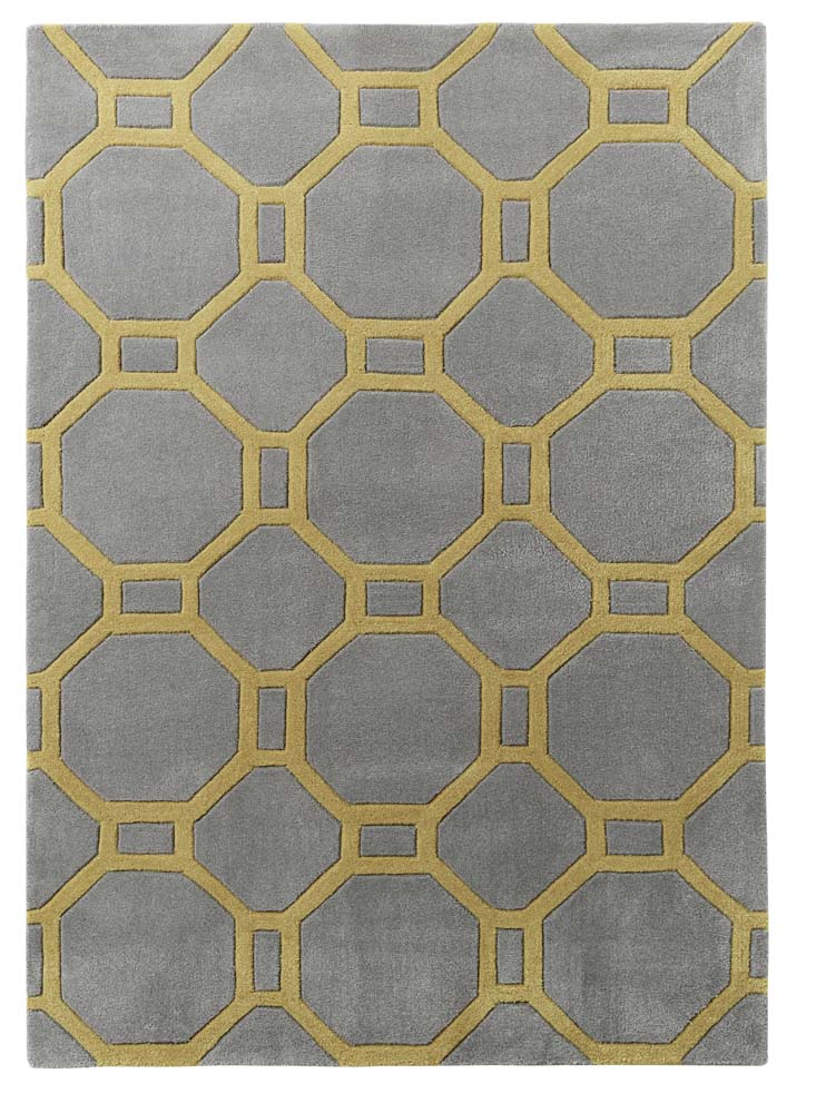 Hong Kong 4338 Grey/Yellow Rug