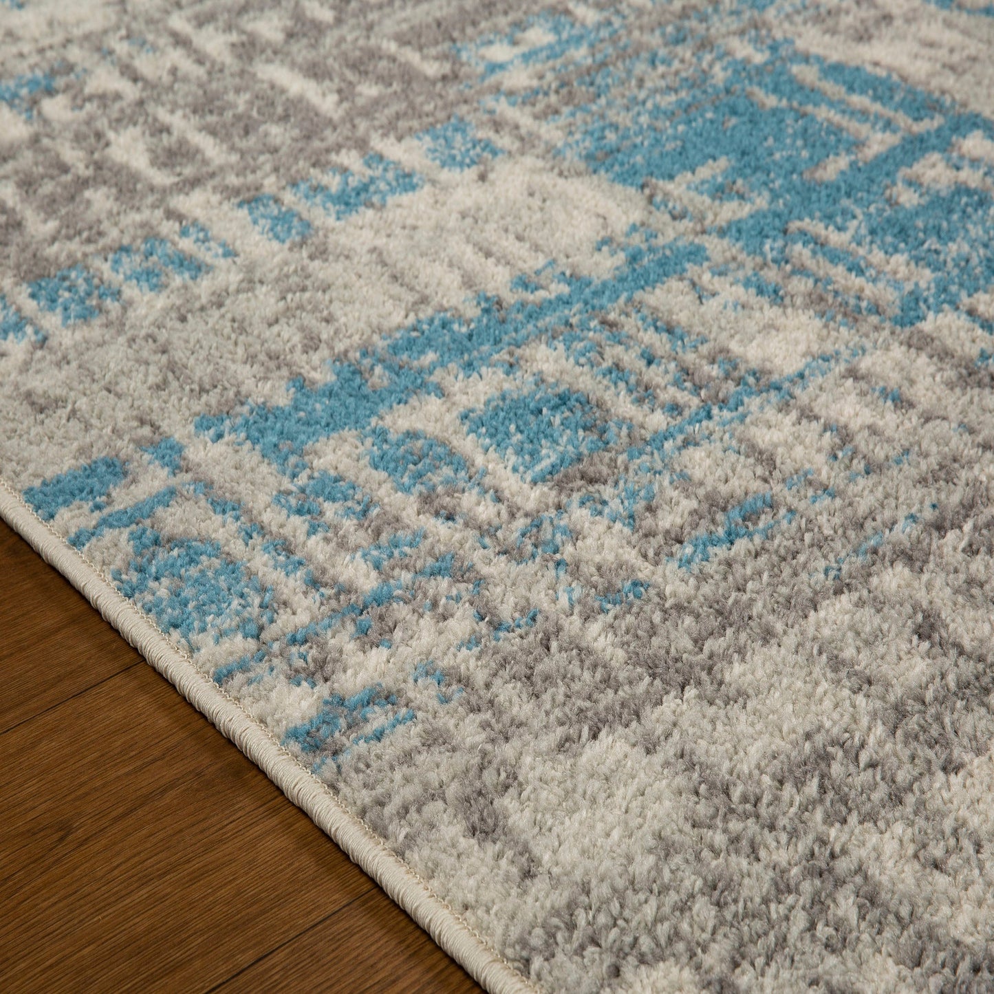 Gilbert 4152 E Distressed Rug - Grey/Blue