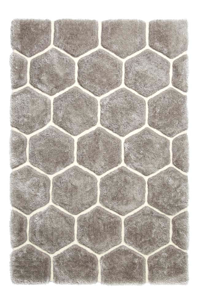 Noble House NH30782 Grey/White Rug