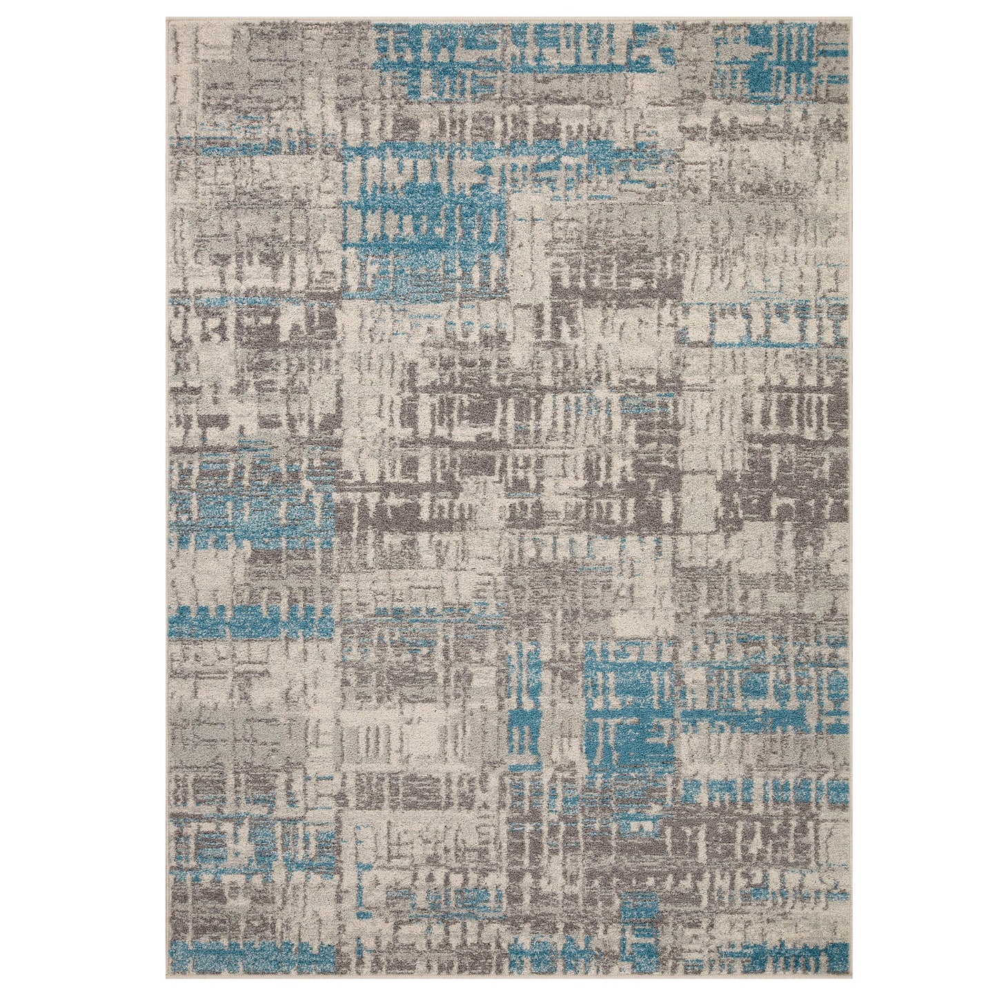 Gilbert 4152 E Distressed Rug - Grey/Blue