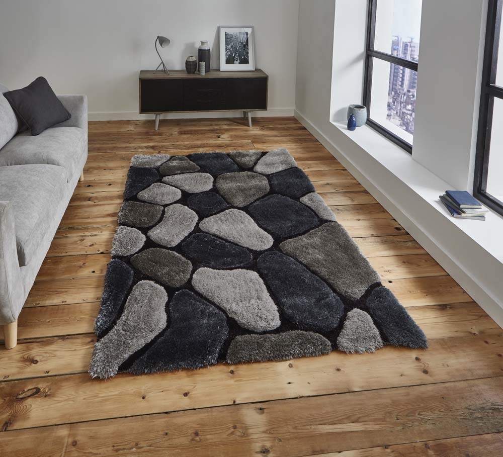 Noble House NH5858 Grey/Cobalt Rug