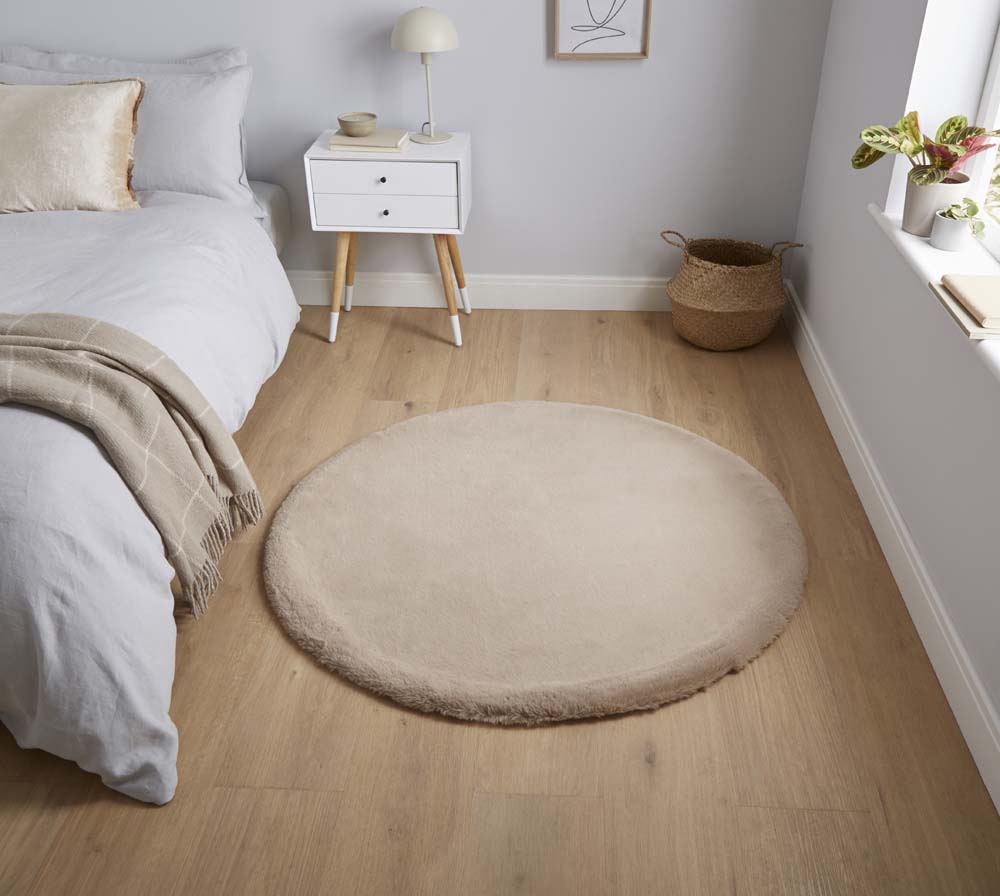 Teddy Mink Circle Rug