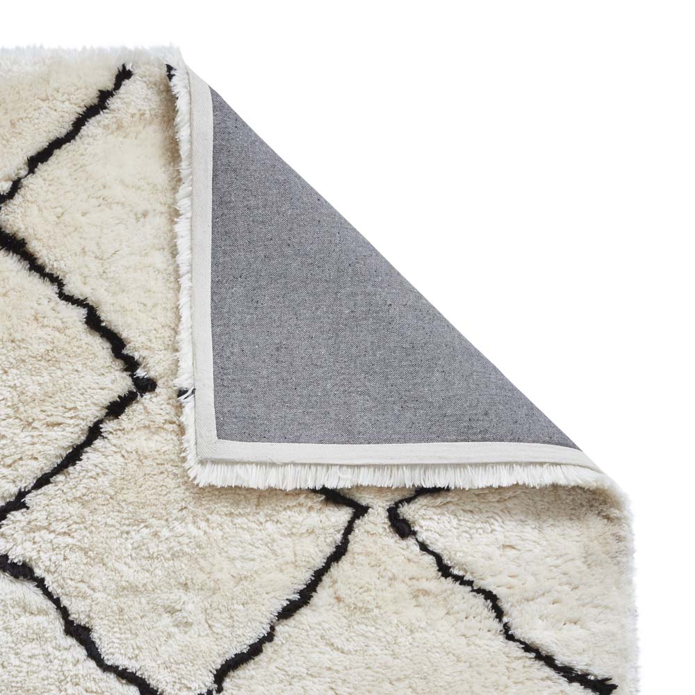 Morocco 3742 Ivory/Black Rug