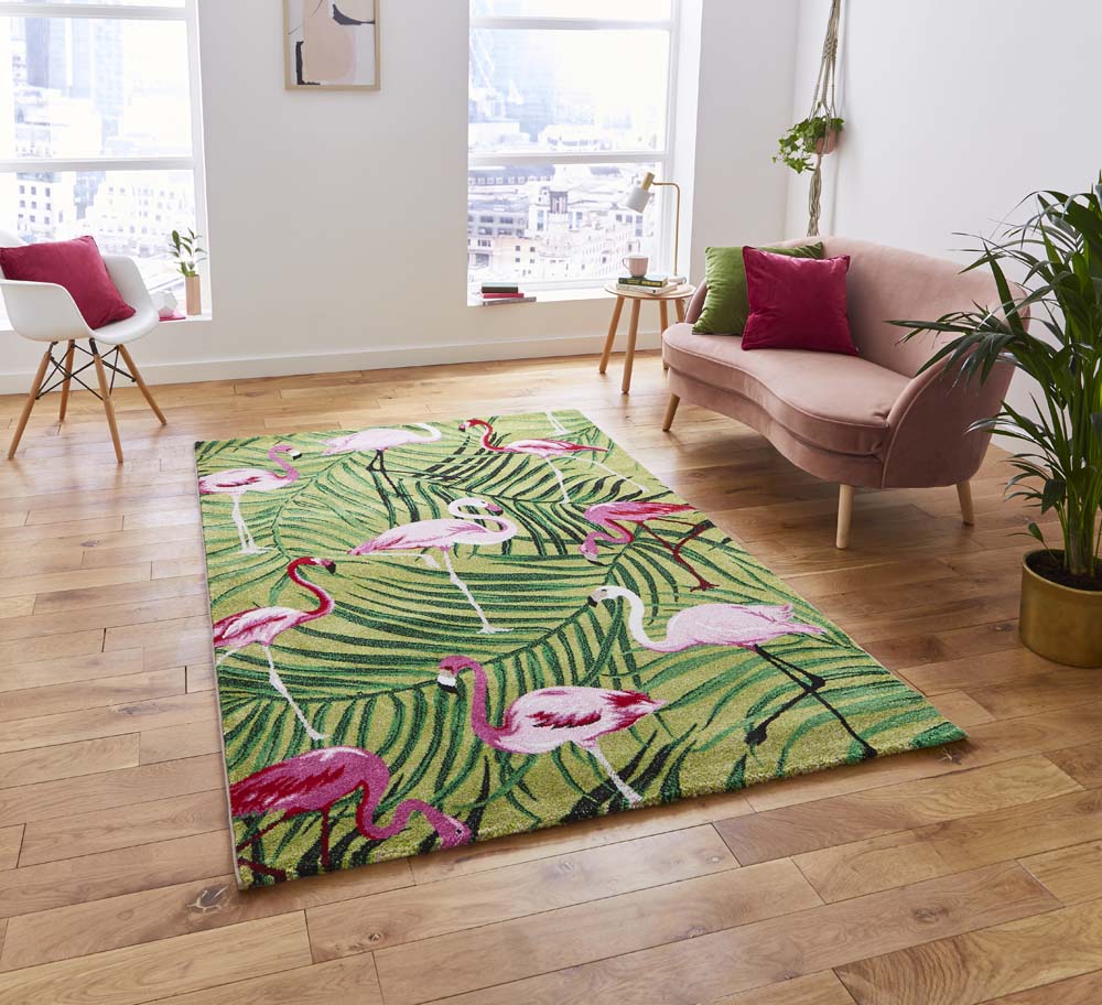 Havana 2349 Green/Pink Rug