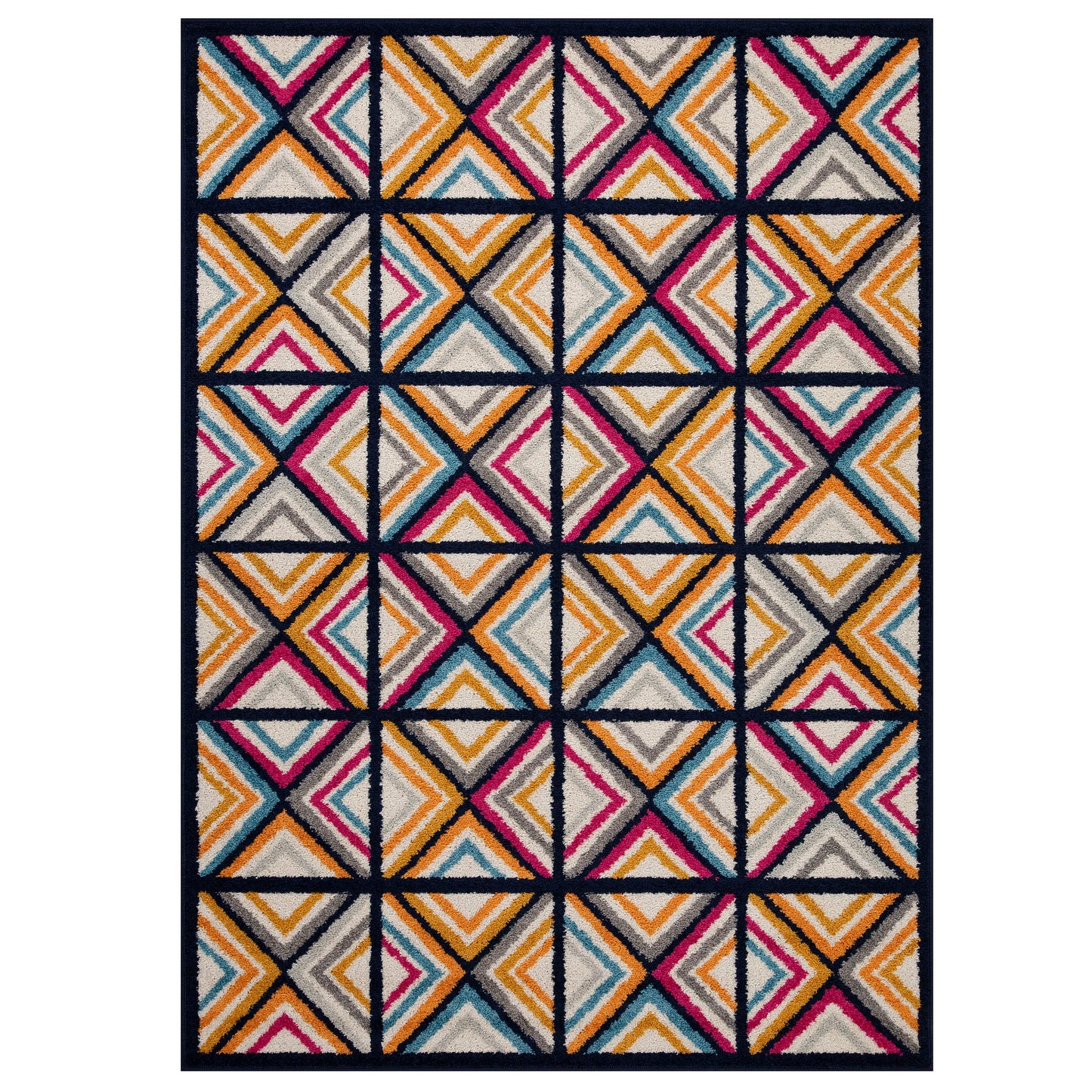 Gilbert 5570 B Geometric Rug - Multi