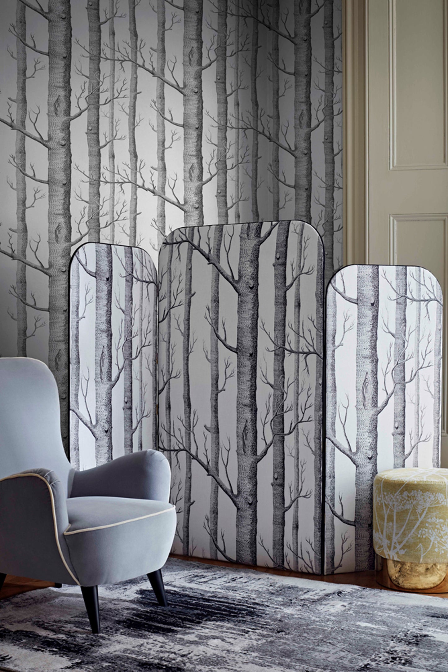 Woods Fabric F111/7026LU By Cole & Son