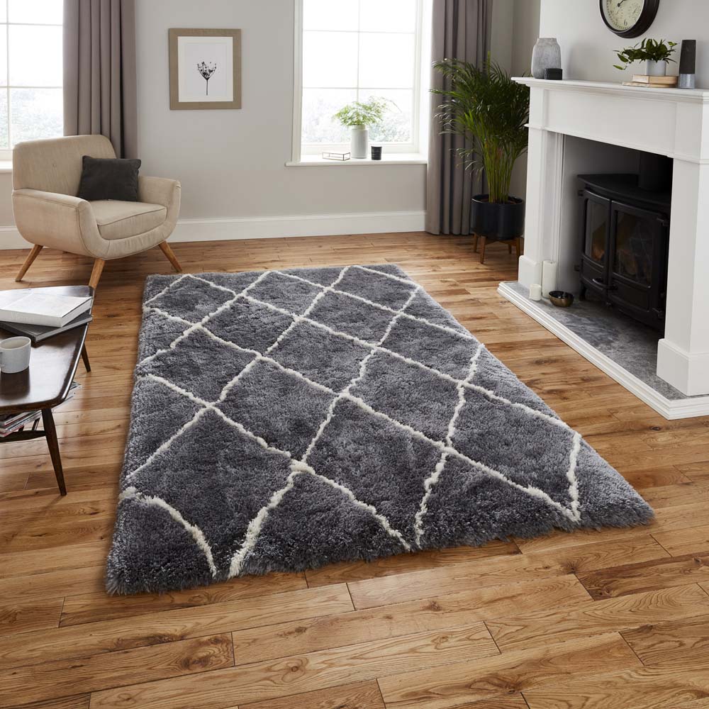 Morocco 2491 Grey/Cream Rug